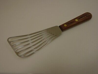 Dexter USA Set S246 1/2  Slotted Fish Turner Stainless Spatula Wood Factory 2nd • 23.99$