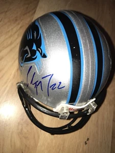 Christian McCaffrey Autograph Signed Carolina Panthers Mini Helmet JSA COA - Picture 1 of 4