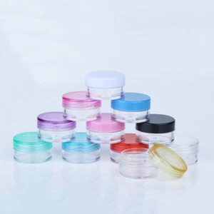 2-100PCS 5g Plastic Travel Sample Mini Small Bottle Container Pot Jar Cosmetic - Picture 1 of 20