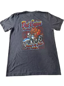 Dat Cajun Place Panama City Beach Florida FL Mens Medium Blue T Shirt - Picture 1 of 10