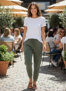 Torrid Women Pants 2X Green Cargo Relaxed Jogger  - Picture 1 of 4