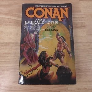 Conan and the Emerald Lotus by John C. Hocking (Tor Books) 1st Print Trade PB - Imagen 1 de 7