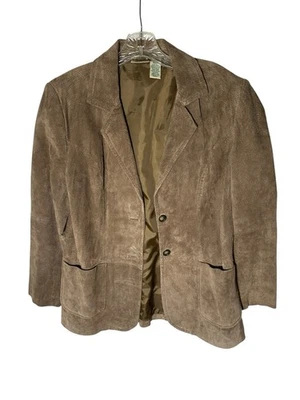 Chaqueta Blazer Mujer St. John Bay Cuero Marrón Talla Mediana Damas Foto 1 de 4