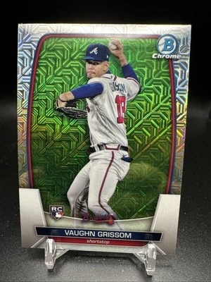 2023 Bowman Chrome Mojo Refractor #42 Vaughn Grissom Rookie RC - Image 1 of 2