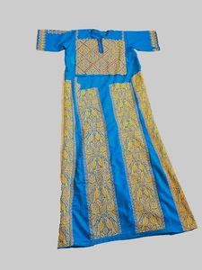Vestido Vintage Auténtico Palestino Hecho a Mano 100% Bordado Thobe (Tatreez) - Imagen 1 de 16
