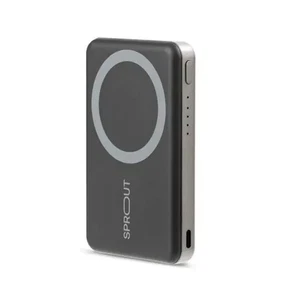 Sprout Wireless Magnetic 6000 mAh Power Bank -(Black)-Working Good - Picture 1 of 6