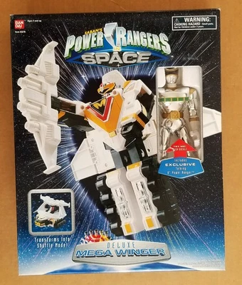 POWERRANGERS IN SPACE DELUXE MEGA WINGER BANDAI 1997 КАК НОВАЯ ОТКРЫТАЯ КОРОБКА НЕИСПОЛЬЗОВАННАЯ НАКЛЕЙКА - Изображение 1 из 4
