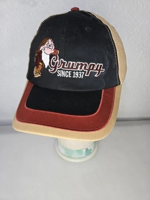 Sombrero Gruñón Desde 1937 Blancanieves Enanos Adulto Grande Negro Beige Parques Disney Foto 1 de 4