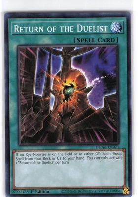 3x Return of the Duelist (card) Common DUAD-EN071 Duelist's Advance NM YuGiOh - Image 1 of 2