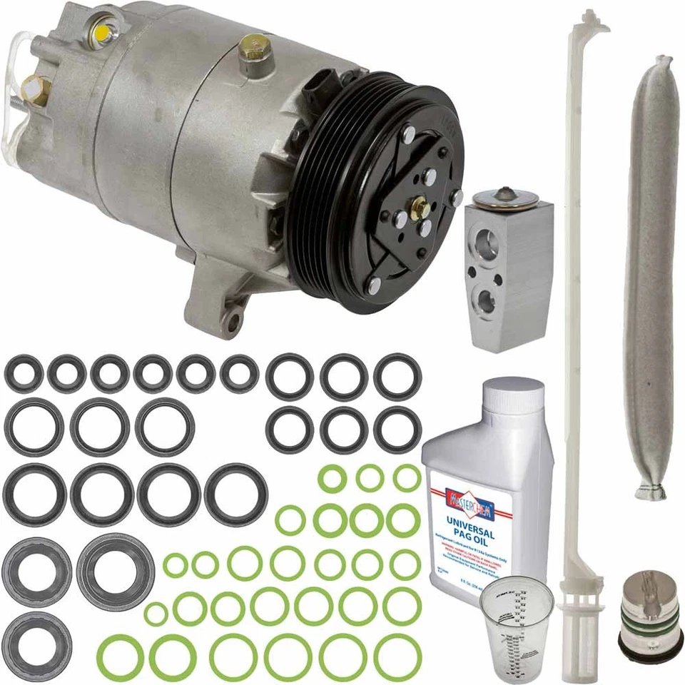 Compresor de aire acondicionado Omega para Pontiac Grand Prix 2006-2008 con kit de reparación de aire acondicionado Foto 1 de 2