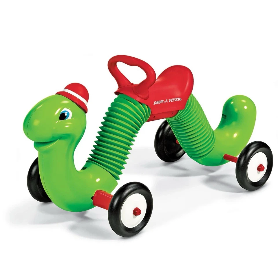 Inchworm - Classic Bounce and Go Toddler Ride-On Toy, Green Inchworm Character - Image 1 of 1
