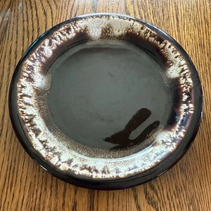 Pfaltzgraff Brown Drip Glaze Dessert Bread Salad Plate 6 7/8" - Picture 1 of 5