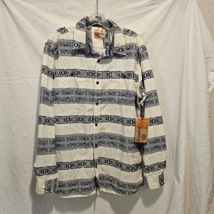 Ruff Hewn NWT Aztec / Southwestern Button-Down Vintage Y2K Men's Size Large - Picture 1 of 5