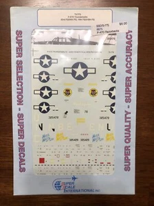 Superscale Decals 72775 1/72 scale P-47D Thunderbolts Smokepole, Miss Mary Lou - Picture 1 of 3