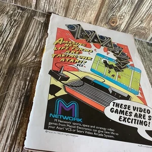 ATARI CONSOLE VINTAGE ADVERTISING MAGAZINE COMIC AD PRINT LEGO TECHNICS 1982 - Picture 1 of 2