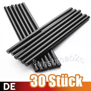30 Stück Schwarze Klebesticks Heißklebestifte DIY Schmelzklebstifte 11mm x 200mm - Bild 1 von 9