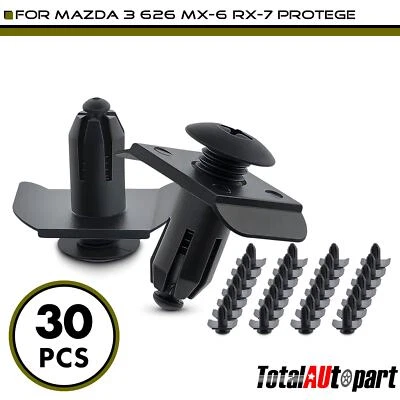 30 piezas clips de retención de cubierta de parachoques para Mazda 3 626 10 mm tipo tornillo con extremo abierto Foto 1 de 4