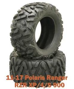 (2) WANDA UTV ATV Tires 27x11-12 for 11-17 Polaris Ranger RZR XP/4/S 900 Rear - Picture 1 of 9