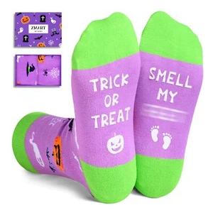 Crazy Silly Funny Socks Halloween Socks Pumpkin Horror Socks Pumpkin Hallowee... - Picture 1 of 5