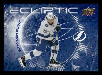 2023-24 Upper Deck #EC-12 Brayden Point Ecliptic Tampa Bay Lightning - Image 1 of 2