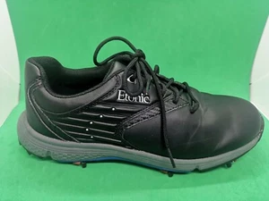 Etonic Stabilite Golf Shoes Microfiber Black Leather Men's Size 9D - Picture 1 of 11