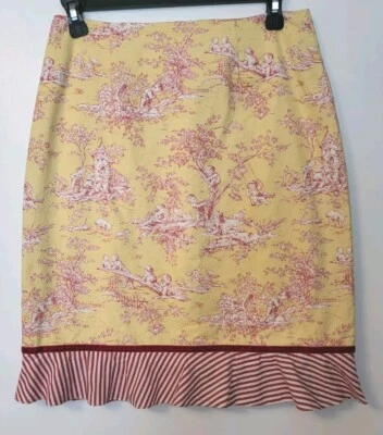 Skirtin Around Womens Boutique Pencil Skirt Knee Length Chic Toile Fabric (E) - Image 1 of 4