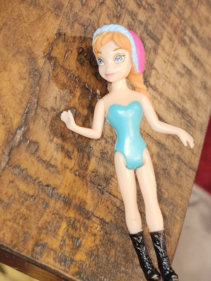 Disney Princess Anna Frozen glitter MagiClip Magic Clip Polly Pocket doll (222 - Image 1 of 2