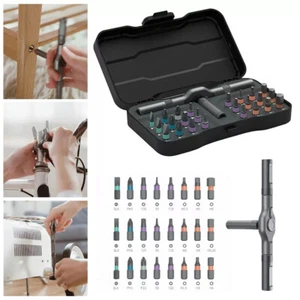 DUKA 24 in 1 Multi-Purpose Ratchet Screwdriver Bits Set DIY Household Toolbox - Picture 1 of 21