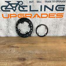 Mint! Absolute Black 50/34t 110BCD Road Bike Oval Chainrings Set for FSA ABS