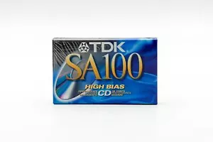 TDK SA100 High Bias 100 Min Audio Cassette Tape Super Avilyn Type II CD Rep NEW - Picture 1 of 4