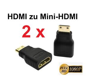 Mini HDMI Adapter Mini HDMI C Stecker auf HDMI Buchse A High Speed Ethernet ✅
