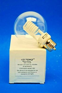 Lite Tronics Micro-Brite MB-518DP 5W G25 110-130V CL Purewhite Light Bulb - Picture 1 of 7
