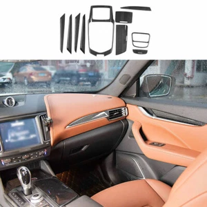 Fits Maserati Levante 2016-2021 Dry Carbon Fiber Car Interior Kit Set Cover Trim - Picture 1 of 11