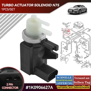 Válvula magnética convertidor de presión para VW AUDI SEAT 1.9 2.0 TDI 1K0906627A N75 1K0906627B - Imagen 1 de 8