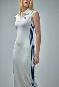 Adidas Adidas Premium Originals Rib Dress Sz M off White BNWT - Picture 1 of 7