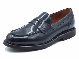 NeroGiardini E400150UE Wembley Blu Mocassini eleganti per Uomo in pelle abrasiva - Imagen 1 de 3