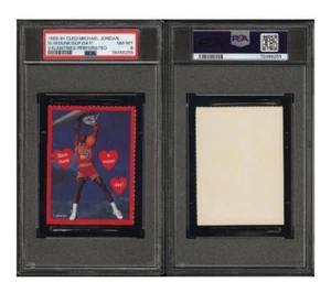 MICHAEL JORDAN CLEO VALENTINES SLAM DUNK A SUPER DAY PSA 8 NM-MT MT - Picture 1 of 3
