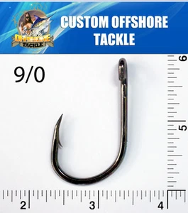 100 ganchos de cebo vivo en alta mar personalizados fuertes talla 9/0 4x L319 - Imagen 1 de 1