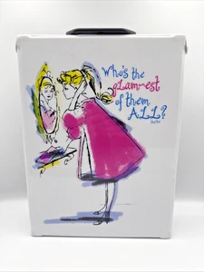 2013 Barbie Who's The Glamest Of Them All Shiny Vinyl Doll Case - Picture 1 of 8