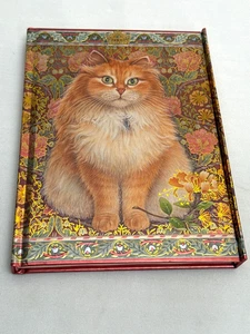 Flame Tree Notebook Persian Cat Hardcover Journal Gold Foil New Unused Gift - Picture 1 of 4