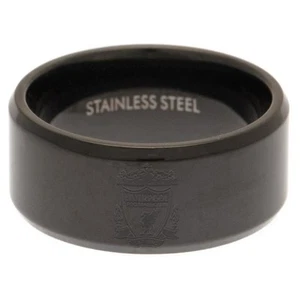 Anillo IP Liverpool FC Negro, Cumpleaños, Regalo Mercancía Oficial - Imagen 1 de 4