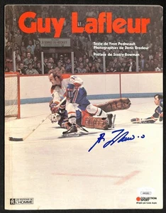 Guy Lafleur HOF Montreal Canadiens Signed Guy Lafleur Magazine JSA 197140 - Picture 1 of 2