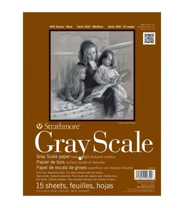 Assorted Tints Gray Scale Paper Pad 9"X12"-15 Sheets -4400009 - Bild 1 von 2