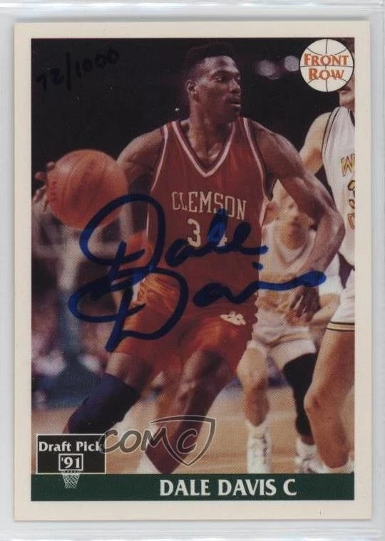 1991-92 Front Row Authentic Signatures Dale Davis #31 Rookie Auto RC - Image 1 of 2