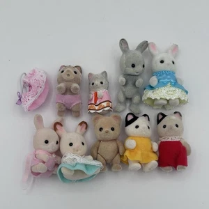 Calico Critters Baby Figures Lot Twins Series & More - Picture 1 of 4