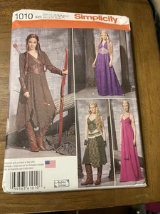 Simplicity COSTUME Pattern 1010 Ms Fantasy Outfits ~ COSPLAY ~ GOT / LOTR 14-22 - Picture 1 of 2