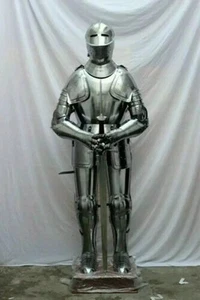 Medieval Gothic Suit of Armor Crusader Combat Knight Full Body Wearable Armour. - Picture 1 of 4