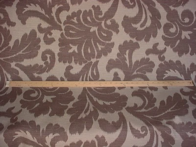 11-1/2 года краве кофе мягкая замазка напечатано цветочный дамасский обивочная ткань - Изображение 1 из 4