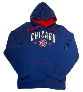 Chicago Cubs MLB Fanatica Brand Hoodie Sweatshirt Mens Medium Blue Graphic - Picture 1 of 6