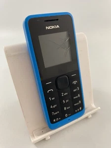 Nokia 105 2013 RM-908 Blue Unlocked 1.77" 4MB Simple Mobile Phone Cracked - Picture 1 of 15